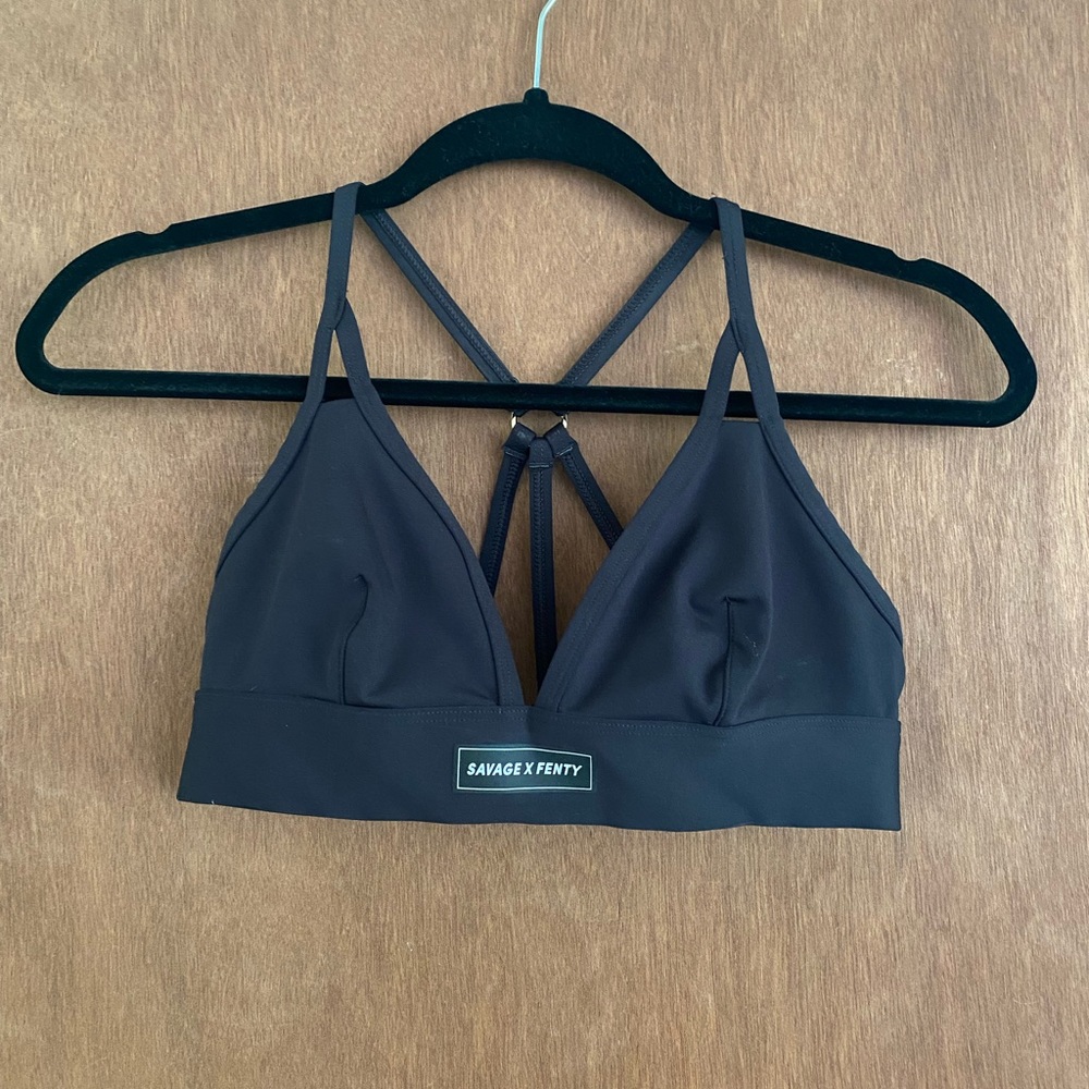 NWOT Savage X Fenty Black Strappy Bralette